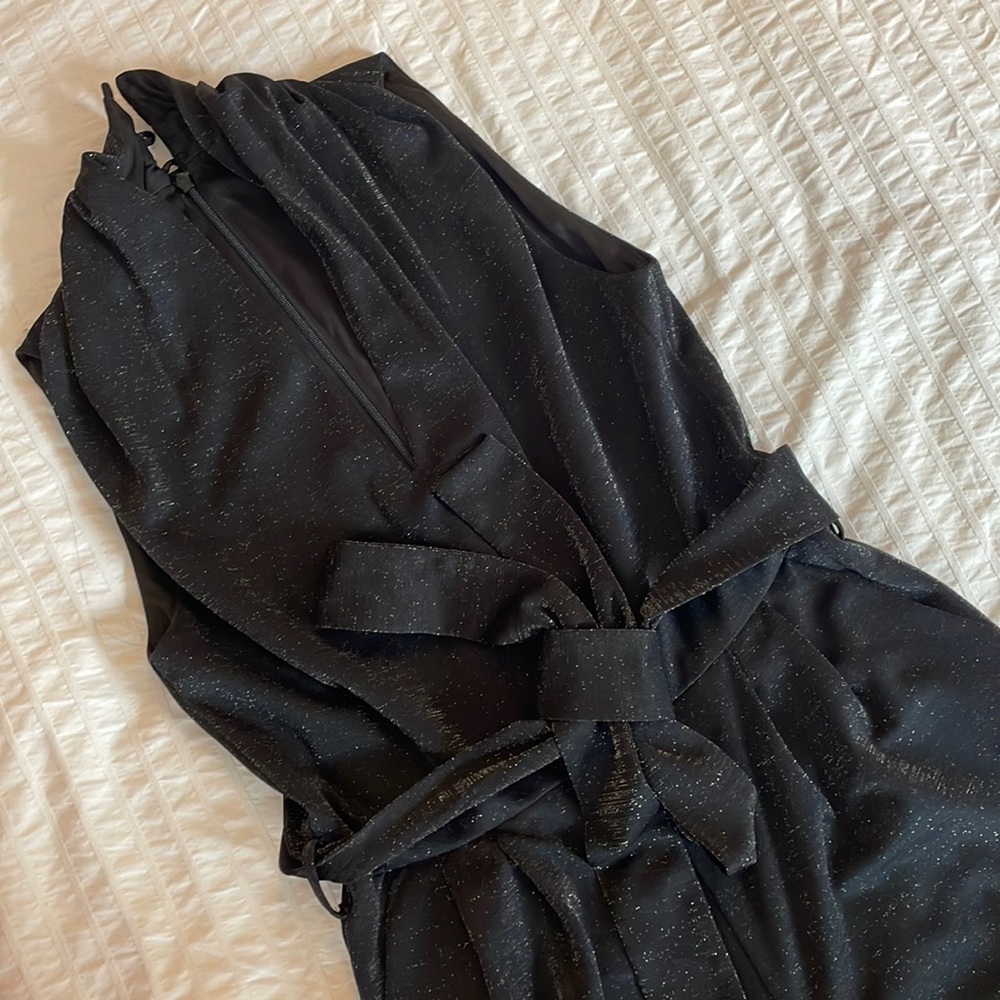 Taylor Black Sparkle Pantsuit